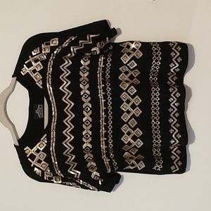Sequin crop top